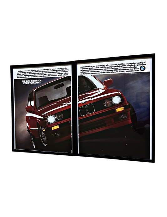 BMW E30 318is Framed Advertisement